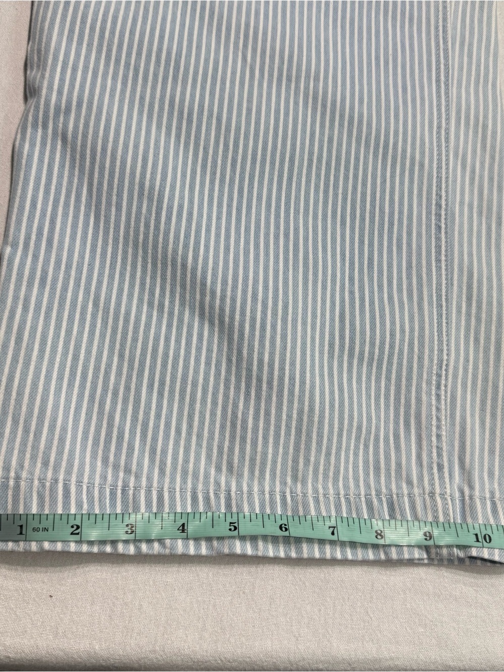 Old Navy Baggy Wide Leg Striped Carpenter Jeans Size 10 Skater - Picture 10 of 13